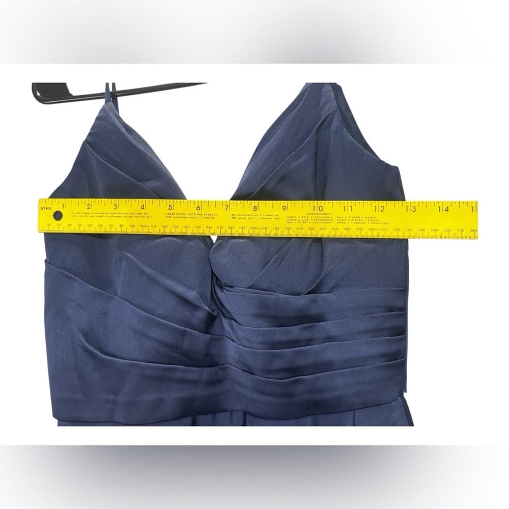 LA FEMME Strapless Slit Satin Ballgown - Picture 6 of 15